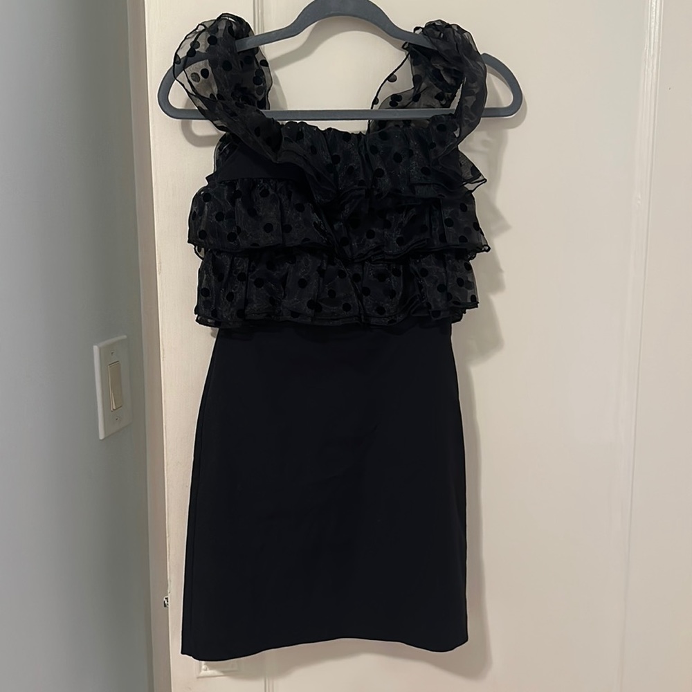 Zara black mini dress